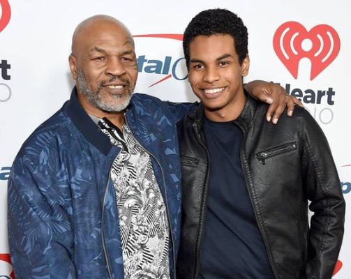 Miguel Leon Tyson with his father Mike Tyson